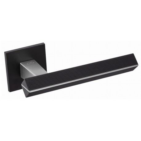 Klamka CARRERA czarna/chrom-mat KCRA S B00/M700 SZ. KW. SLIM