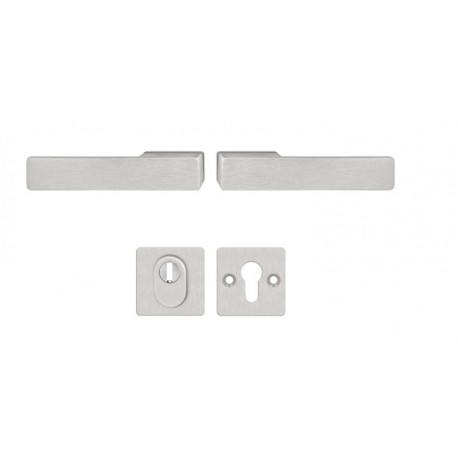 Klamka LIBERA AXA FLEX z zab. 3 klasa z rozetą