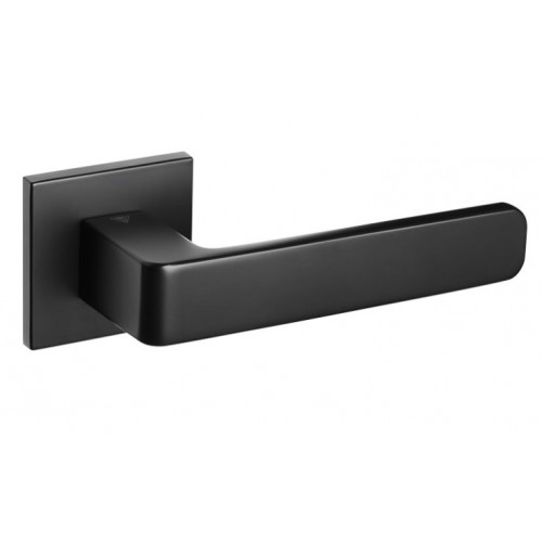 Klamka HUGO FIT czarna rozeta kwadrat VDS