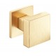 Gałka AEGIS SLIM kwadrat złoty matowy