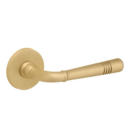 Klamka 4009 5S okrągła 158 mosiądz satyna TUPAI