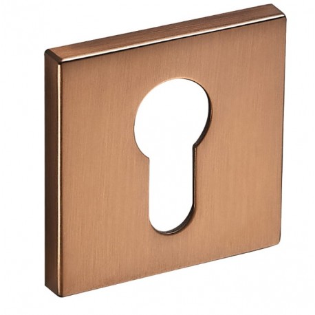 Rozeta RFQ 902 FIT wkładka brąz satyna kwadrat