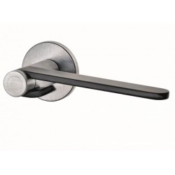 Klamka CLIP okrągła chrom satyna/czarna GHIDINI