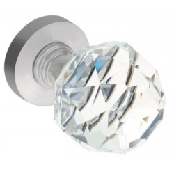 Gałka kryształowa KTK 39NA ruchoma przezroczysta