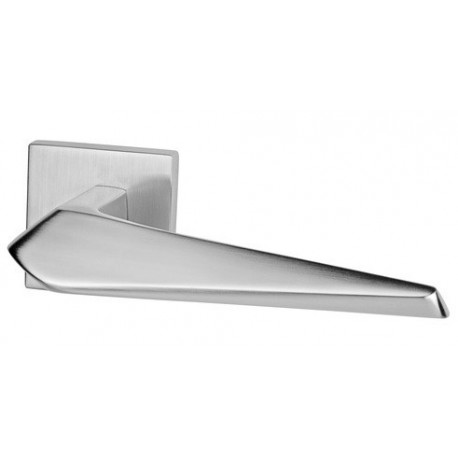 Klamka STAR chrom satyna rozeta kwadrat VDS