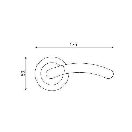 Klamka KAMILLA złoty/złoty-satyna rozeta okrągła VDS