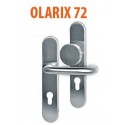 Gałko-Klamka OLARIX 72mm inox długi szyld VDS