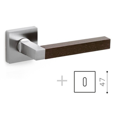 Klamka TIME Q chrom satyna/wenge OLIVARI