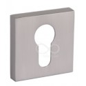 Rozeta kwadrat RYQ 602/MSN wkładka satyna mat