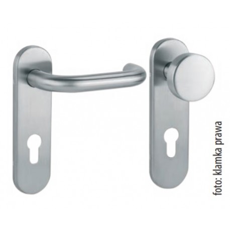 Gałko-Klamka OLARIX SHORT 72mm inox VDS