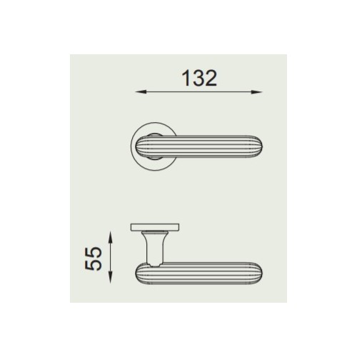 Klamka ZEPPELIN okrągła PVD-BG złoty DND