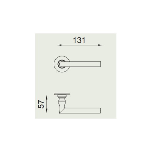 Klamka ISABELLA PVD ONV nikiel polerowany DND