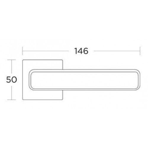 Klamka 2145 chrom/czarny matowy CONVEX