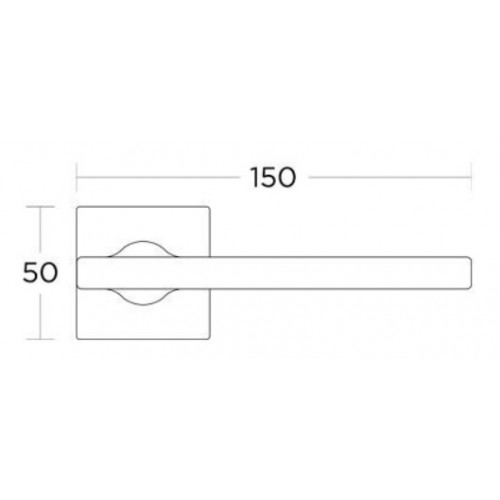 Klamka 2165 czarny matowy CONVEX