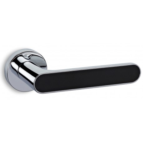 Klamka 2195 chrom/czarny matowy CONVEX