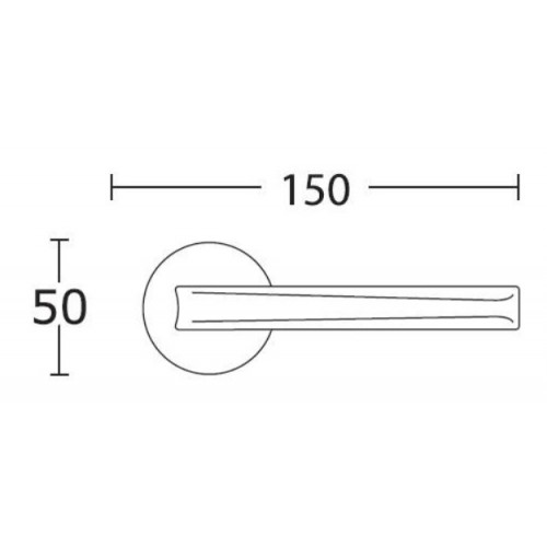 Klamka 2205 chrom satyna CONVEX