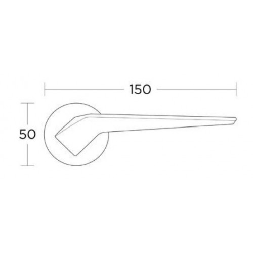 Klamka 2405 chrom CONVEX