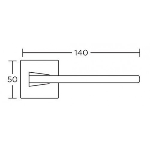 Klamka 1105 chrom satyna CONVEX