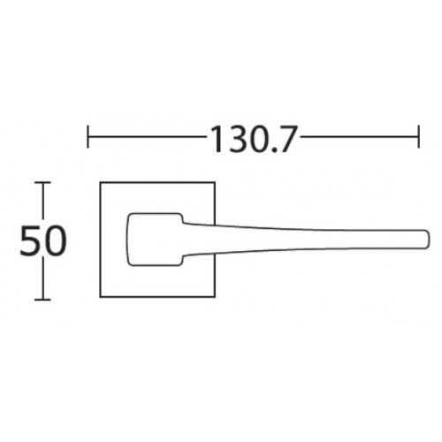 Klamka 1495 chrom satyna CONVEX