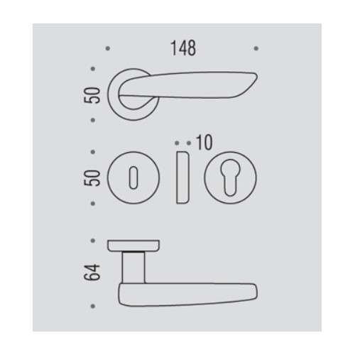 Klamka DAYTONA OP - oroplus Colombo