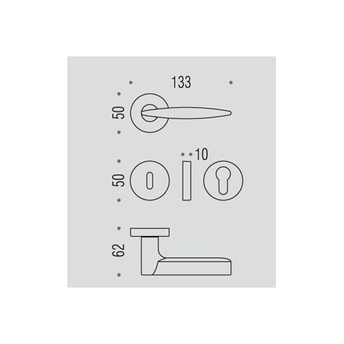 Klamka GAIA CR - chrom Colombo
