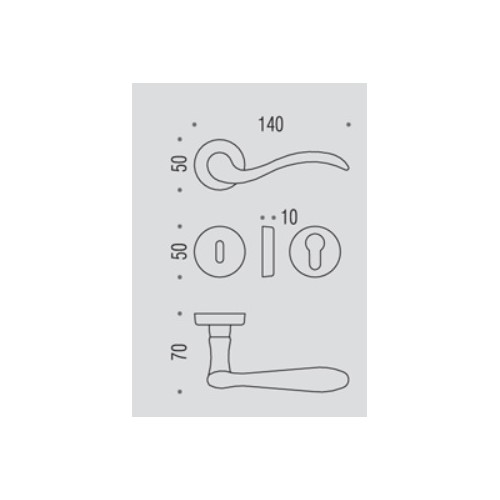 Klamka HEIDI BR - brąz Colombo