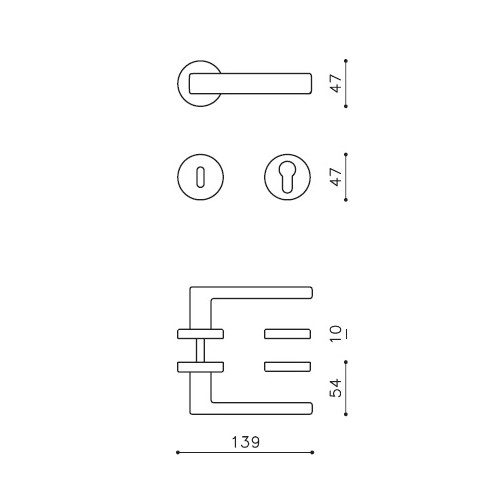 Klamka PLANET SuperFinish brąz satyna OLIVARI