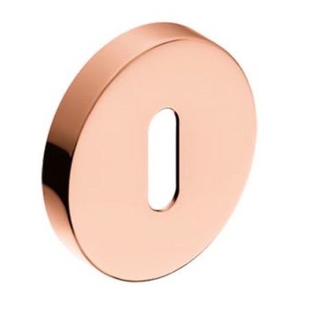 Rozeta okrągła na klucz miedź błyszcząca