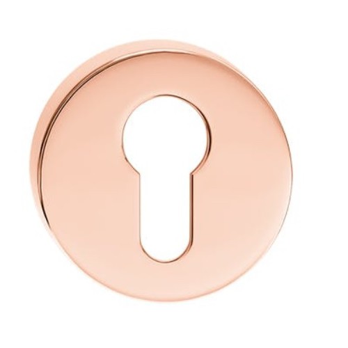 Rozeta okrągła na wkładkę miedź błyszcząca