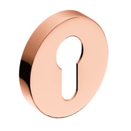 Rozeta okrągła na wkładkę miedź błyszcząca