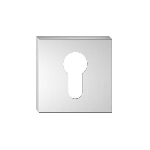 Rozeta kwadrat na wkładkę chrom szczotkowany
