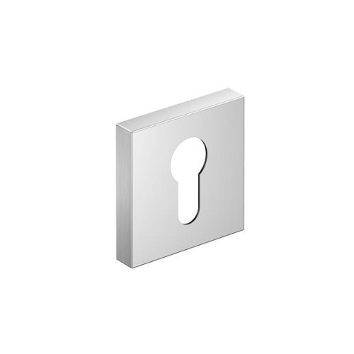 Rozeta kwadrat na wkładkę chrom szczotkowany