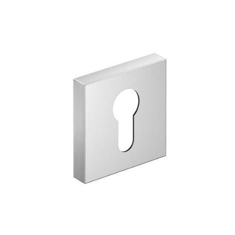 Rozeta kwadrat na wkładkę chrom szczotkowany