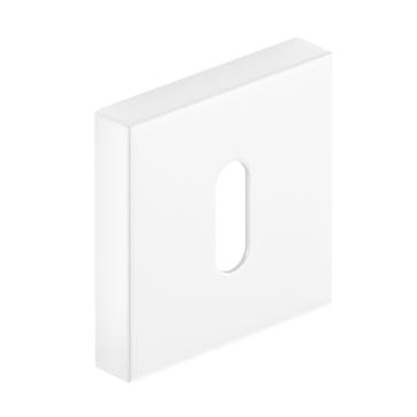 Rozeta kwadrat na klucz biała