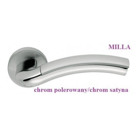 Klamka MILLA Colombo szyld okrągły chrom polerowany-chrom satyna