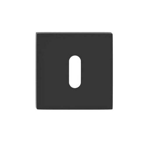 Rozeta kwadrat SLIM na klucz czarna