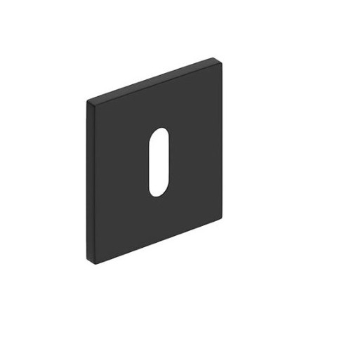 Rozeta kwadrat SLIM na klucz czarna