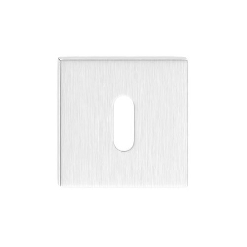 Rozeta kwadrat SLIM na klucz chrom szczotkowany