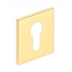 Rozeta kwadrat SLIM na wkładkę złoty