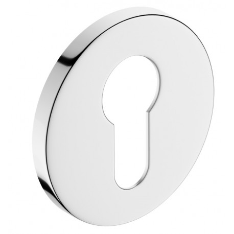 Rozeta okrągła SLIM na wkładkę chrom