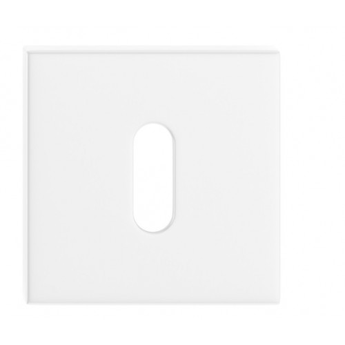 Rozeta kwadrat SLIM na klucz biała