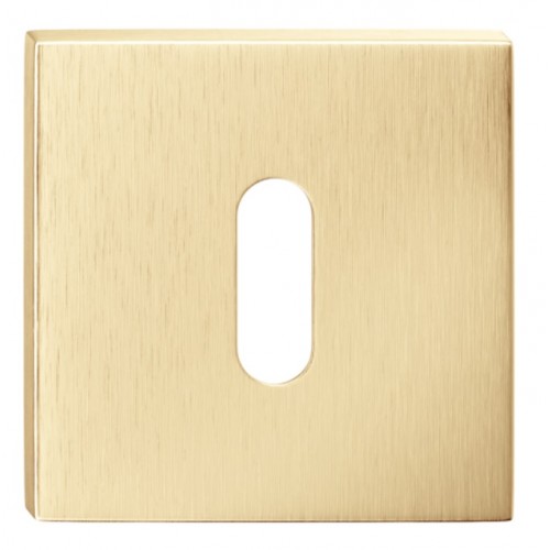 Rozeta kwadrat SLIM na klucz złoty mat