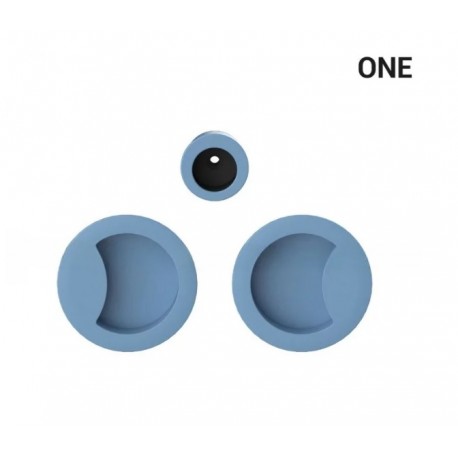 Uchwyt wpuszczany okrągły do drzwi przesuwnych ONE Niebieski ocean