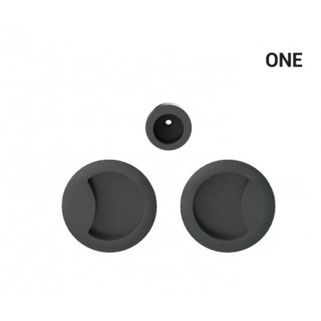 Uchwyt wpuszczany okrągły do drzwi przesuwnych ONE - tytan