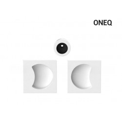 Kwadratowy uchwyt wpuszczany do drzwi przesuwnych ONEQ - biały
