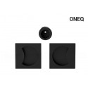 Kwadratowy uchwyt wpuszczany do drzwi przesuwnych ONEQ - czarny