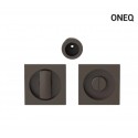 Kwadratowy uchwyt wpuszczany WC do drzwi przesuwnych ONEQ - brąz