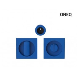 Kwadratowy uchwyt wpuszczany WC do drzwi przesuwnych ONEQ - capri niebieski